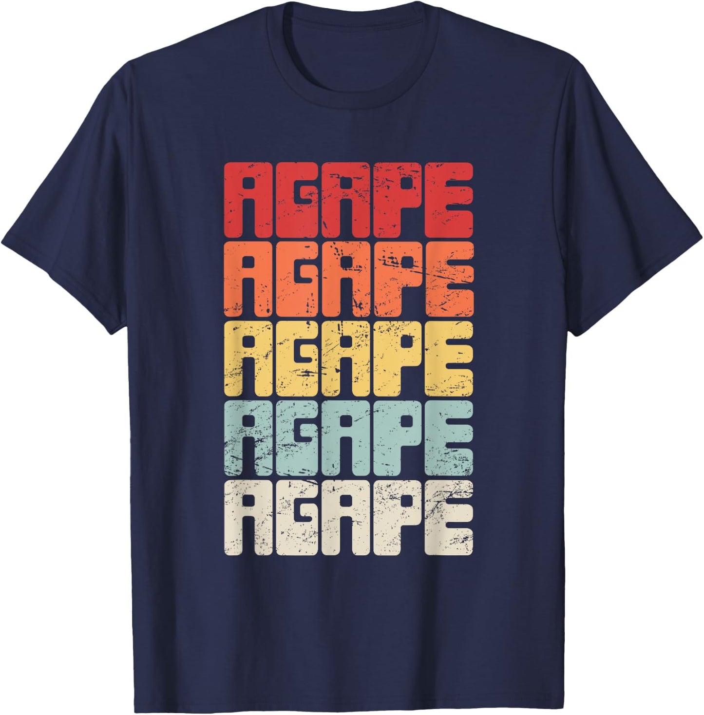 Proud Christian in Jesus - Agape T-Shirt - T-Shirt | Navy