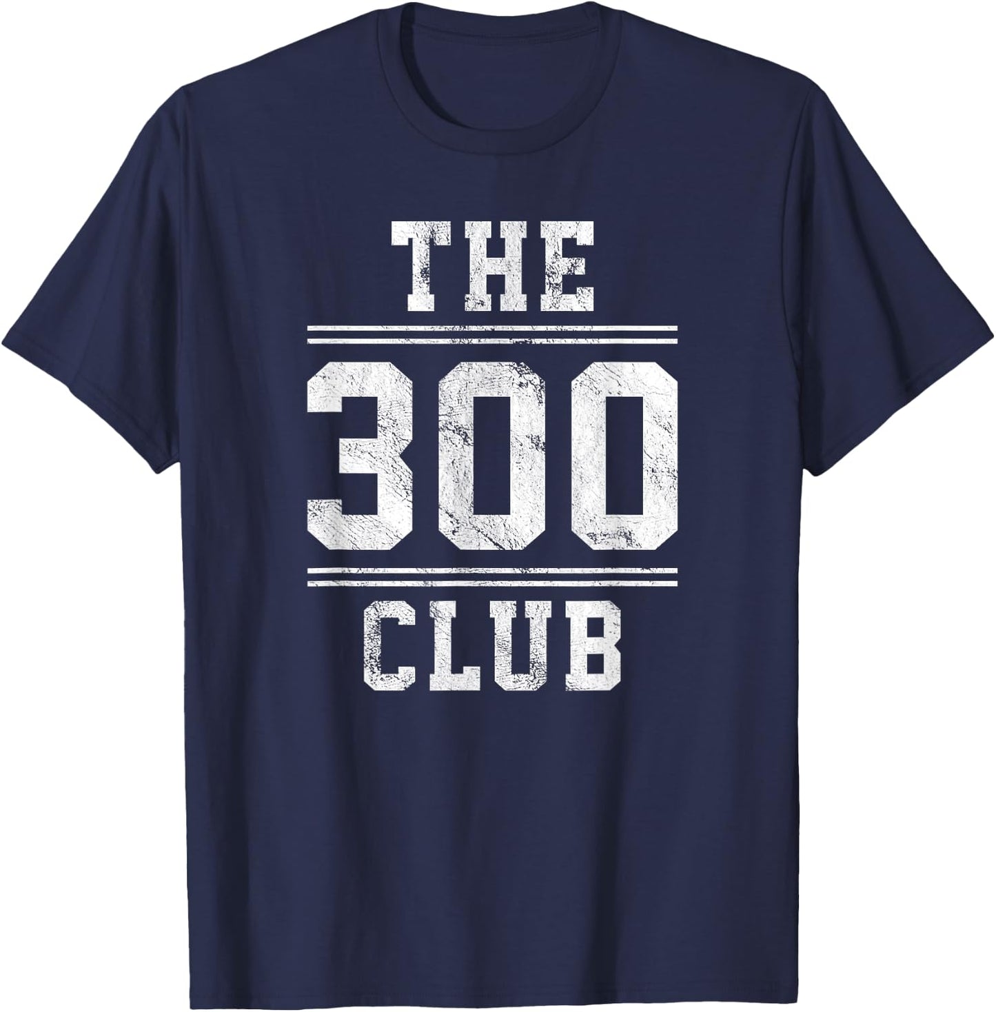 Bowling Team Shirt Co Perfect Bowling Game 300 Club Black -Adults T-Shirt - T-Shirt | Navy