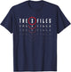X-Files Sich Wiederholendes Logo T-Shirt - T-Shirt | Navy