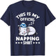 This Is My Official Napping Shirt Elephant Lover Gift T-Shirt - T-Shirt | Navy