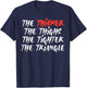The Thicker Thighs Tighter Triangle BJJ Jiu Jitsu Judo Gift T-Shirt - T-Shirt | Navy