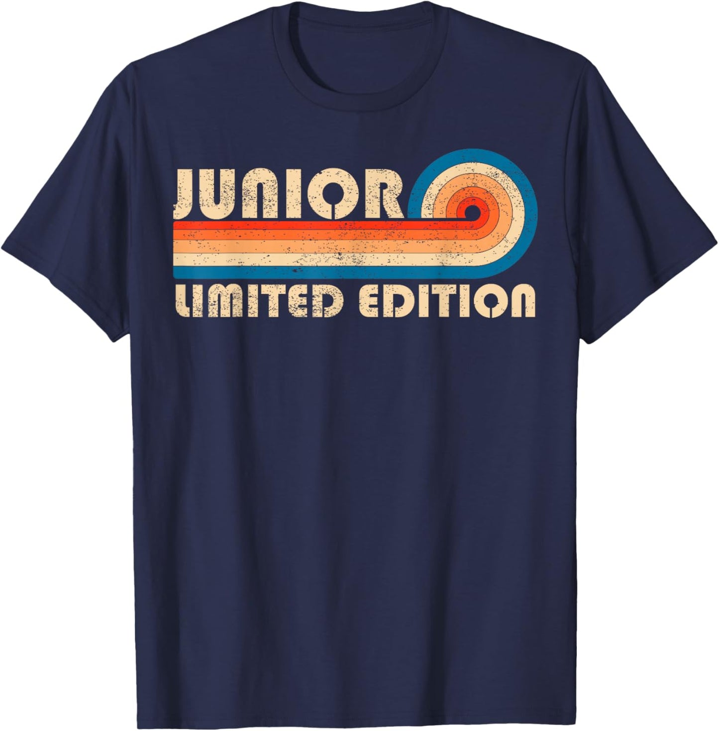 JUNIOR First Name Funny Retro Vintage Birthday T-Shirt - T-Shirt | Navy