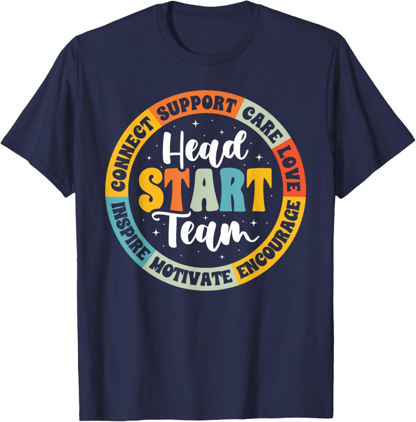 Head Start Team Homeschool Teacher Headstart Back To School T-Shirt - T-Shirt | Navy