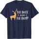 Christmas Pregnancy Announcement Shirt Men Buck Behind Bump T-Shirt - T-Shirt | Navy