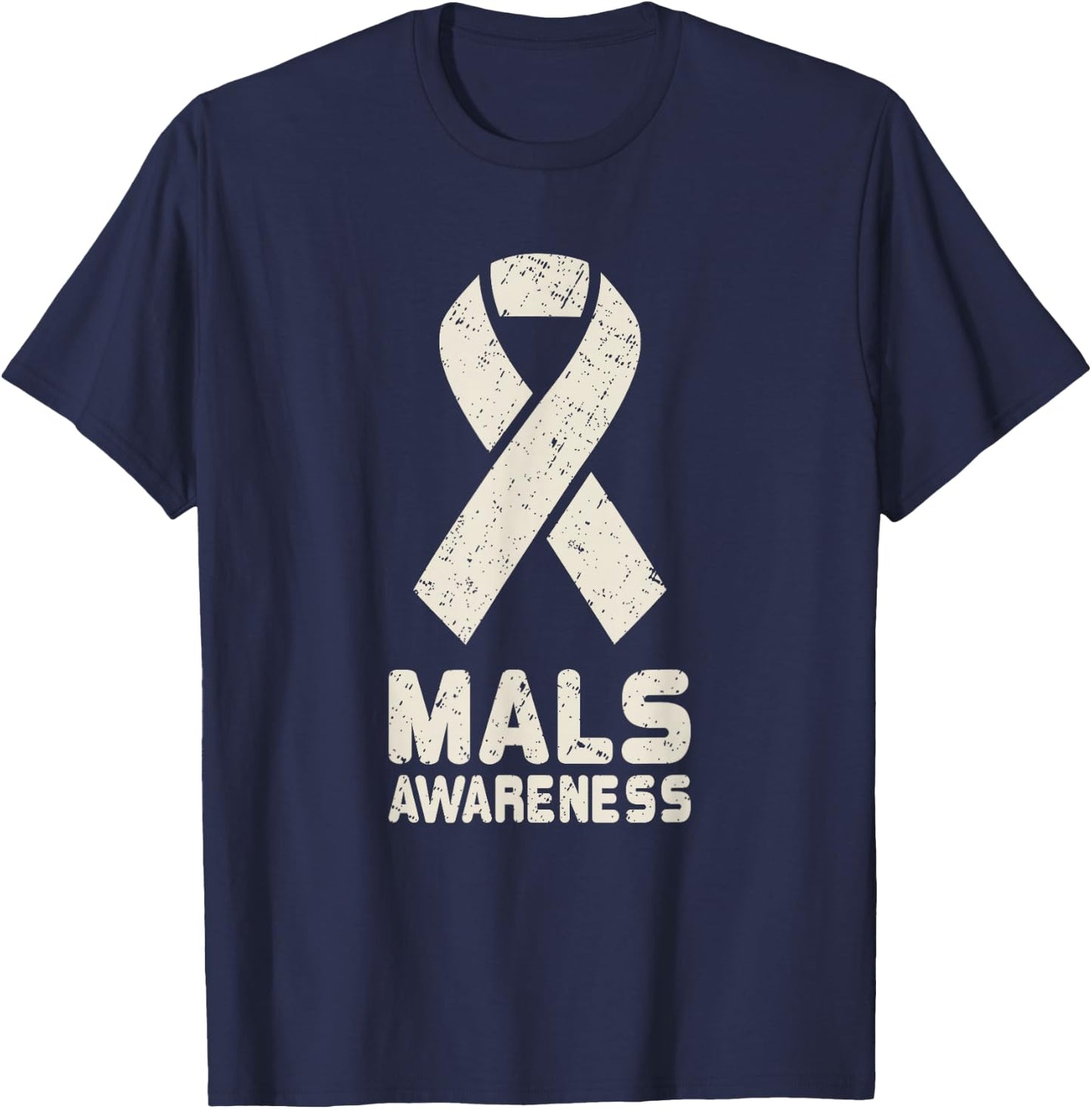 Median Arcuate Ligament Syndrome T Shirt MALS Awareness Gift T-Shirt - T-Shirt | Navy