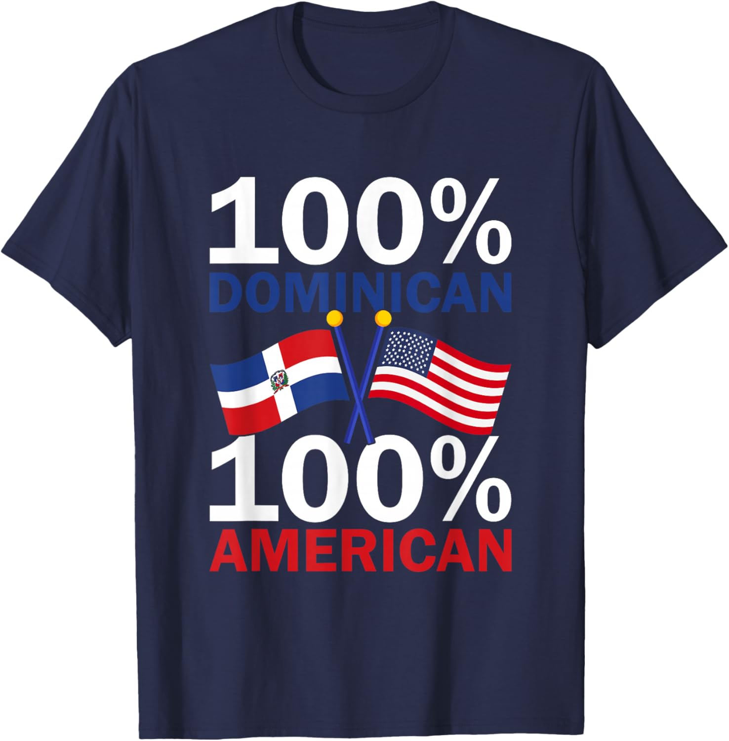 Dominican Republic Flag Republica Dominicana T-Shirt - T-Shirt | Navy