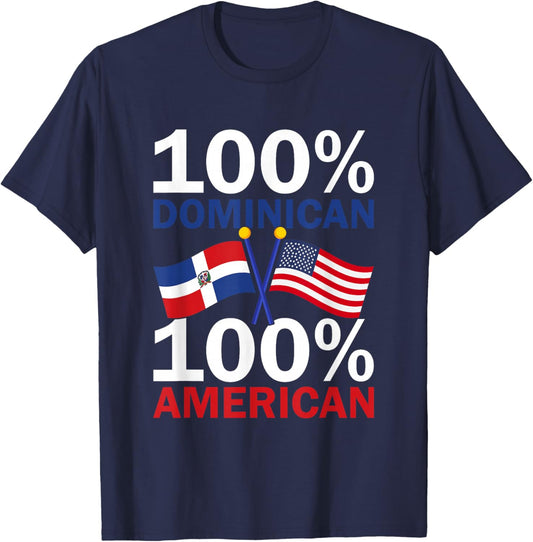 Dominican Republic Flag Republica Dominicana T-Shirt - T-Shirt | Navy
