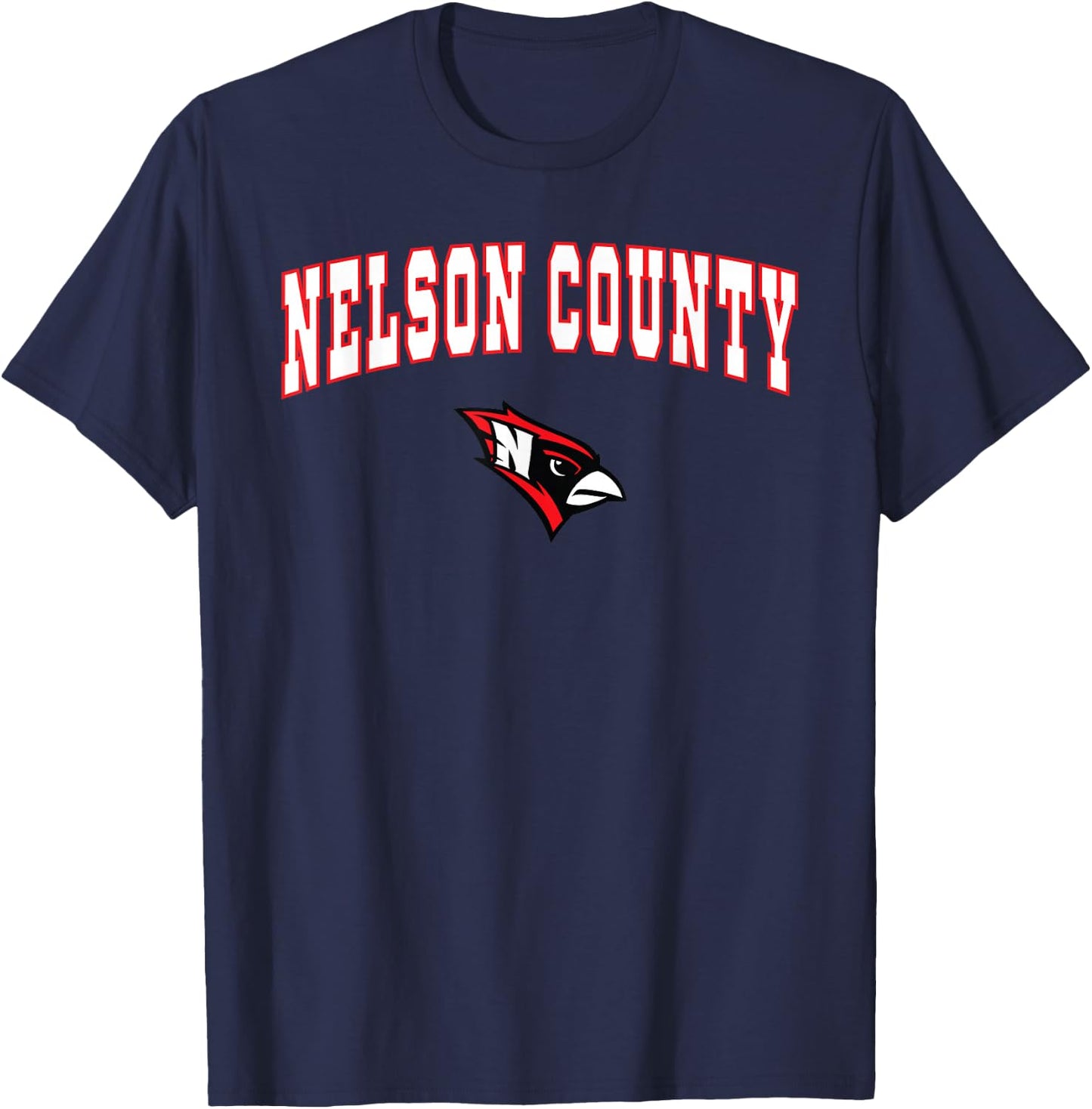 Nelson County High School Cardinals T-Shirt - T-Shirt | Navy