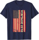 1972 Vintage 53rd Birthday 53 Years Old American USA Flag T-Shirt - T-Shirt | Navy