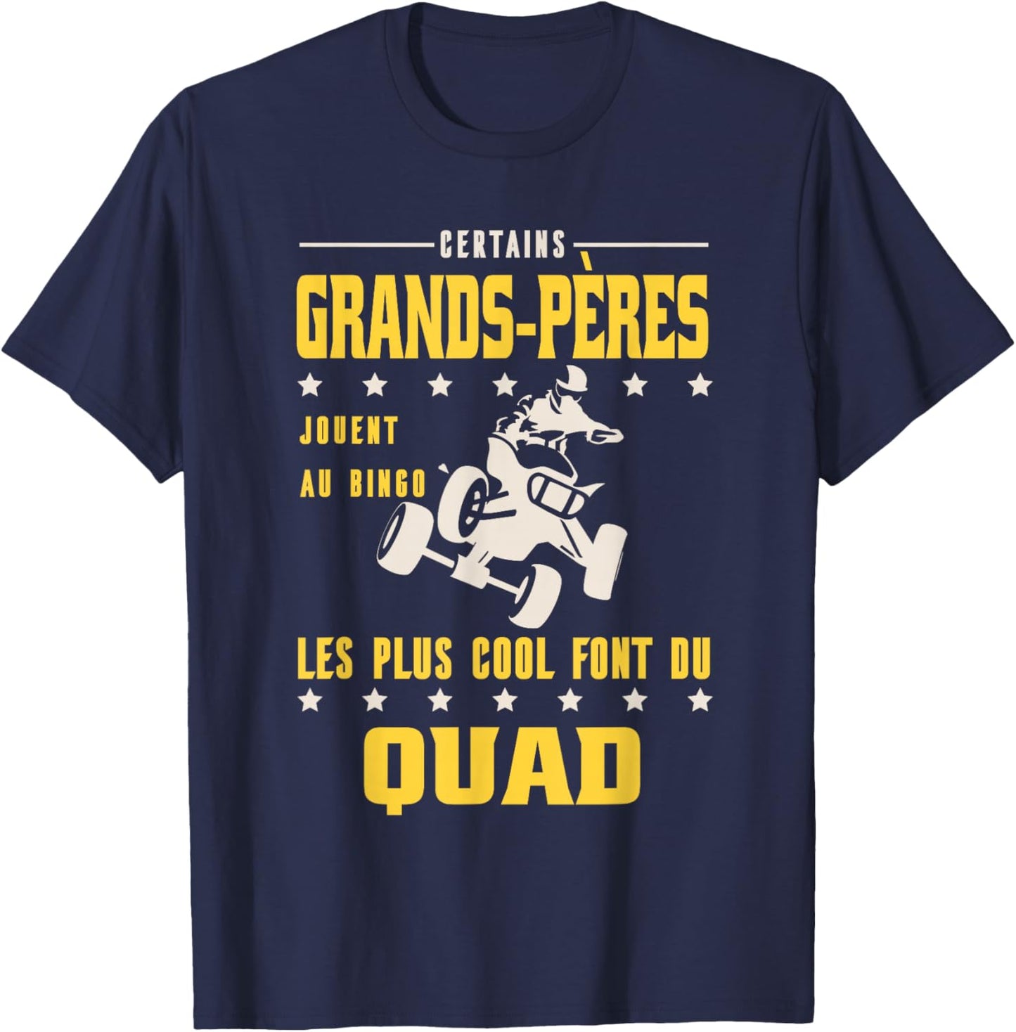 Some Grandfathers Do Quad Humor Grandpa Cool Rider T-Shirt - T-Shirt | Navy