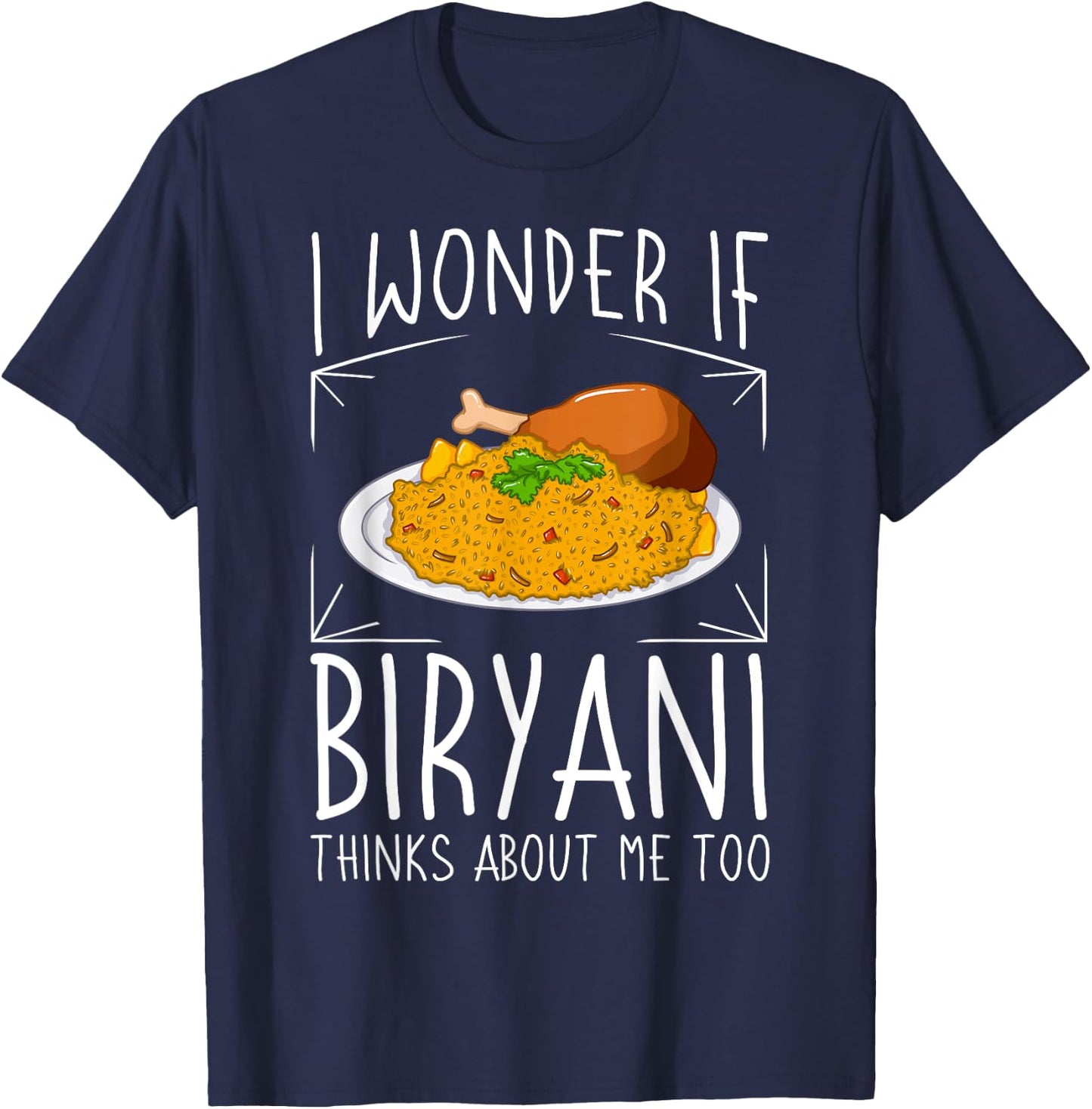 Biryani Gift Pakistani Food Chicken Dum Pot T-Shirt - T-Shirt | Navy