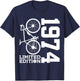 Cyclist 1974 Bike 52nd Birthday Racing Bike T-Shirt - T-Shirt | Navy