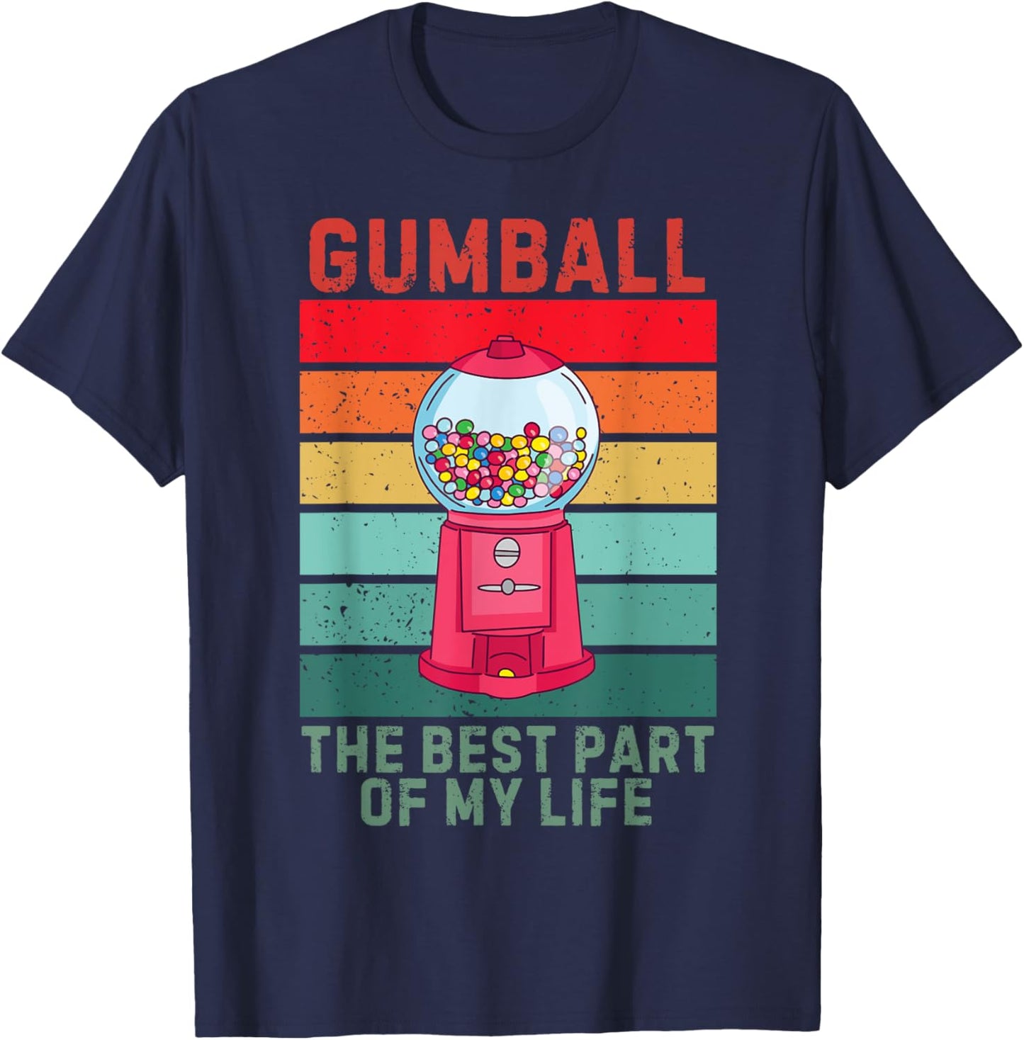 Vintage Gumball The Best Part Of My Life Retro Gumball T-Shirt - T-Shirt | Navy