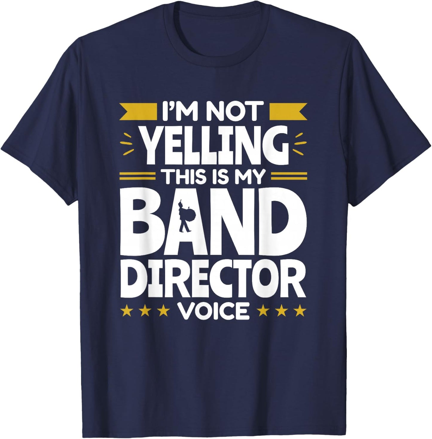 Band Director Voice Music Teacher Funny Appreciation T-Shirt - T-Shirt | Navy