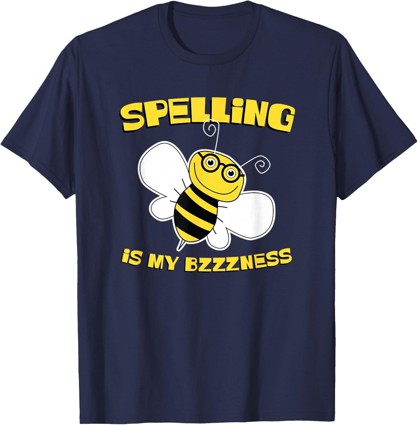 Cute Spelling Bee T Shirt for Competitive Word Loving Kids T-Shirt - T-Shirt | Navy
