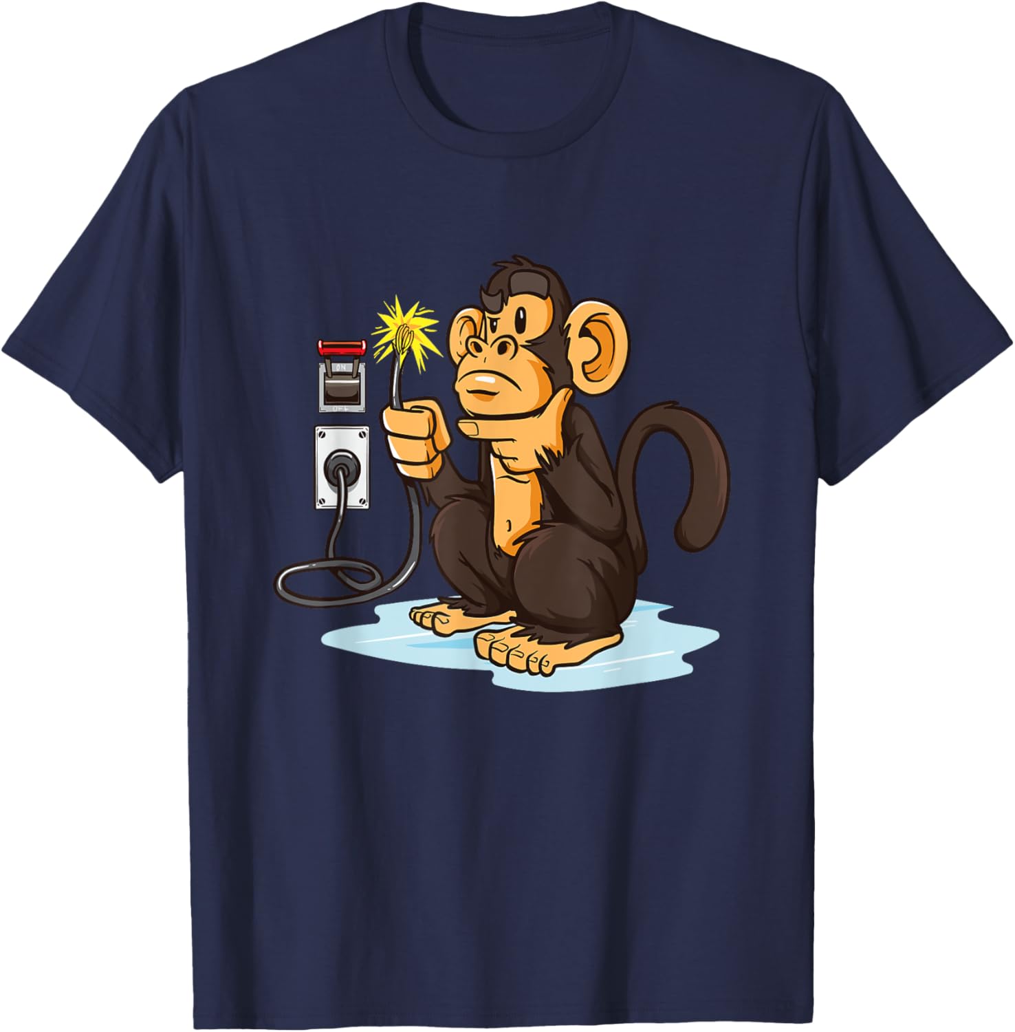 Electrician for electrician T-Shirt - T-Shirt | Navy