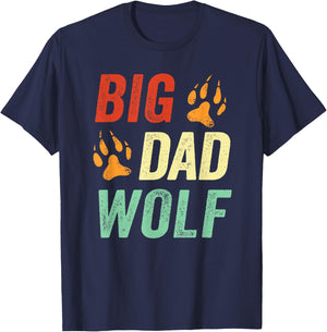 Dad Halloween Shirt Men Daddy Halloween Costume Big Dad Wolf T-Shirt - T-Shirt | Navy