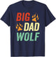Dad Halloween Shirt Men Daddy Halloween Costume Big Dad Wolf T-Shirt - T-Shirt | Navy