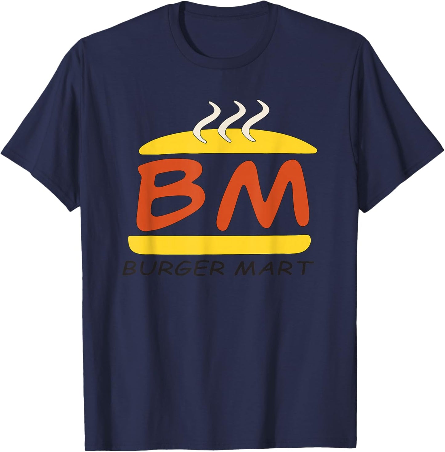 Invincible Burger Mart Fast Food Restaurant Logo T-Shirt - T-Shirt | Navy