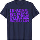 In April we wear purple Up for Military Kids Month Military T-Shirt - T-Shirt | Navy