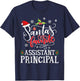 Santa's Favorite Assistant Principal Christmas Party Xmas T-Shirt - T-Shirt | Navy
