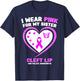 I Wear Pink for My Sister Cleft Lip and Palate Awareness T-Shirt - T-Shirt | Navy