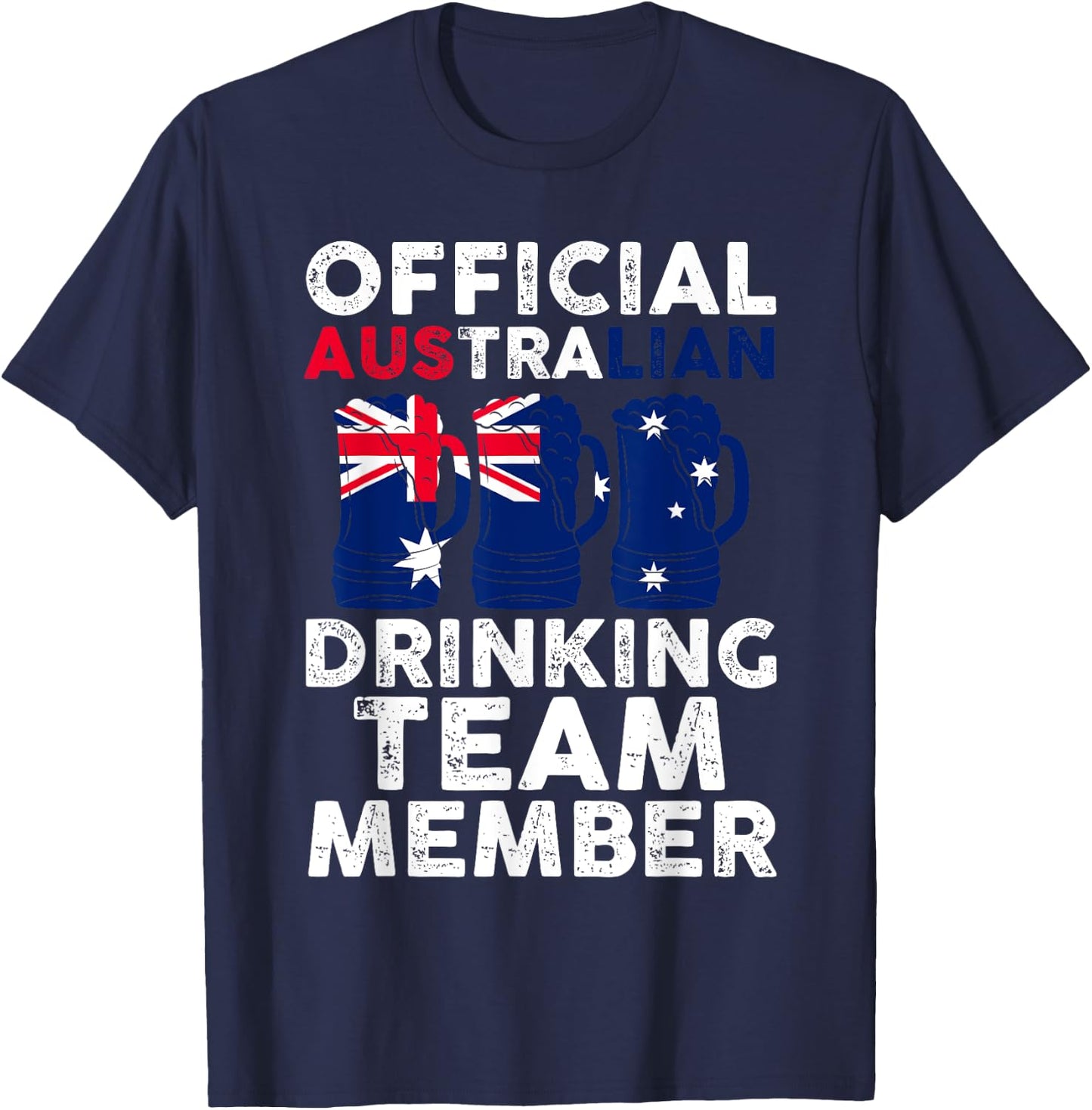 Australian drinking team member Australian T-Shirt - T-Shirt | Navy