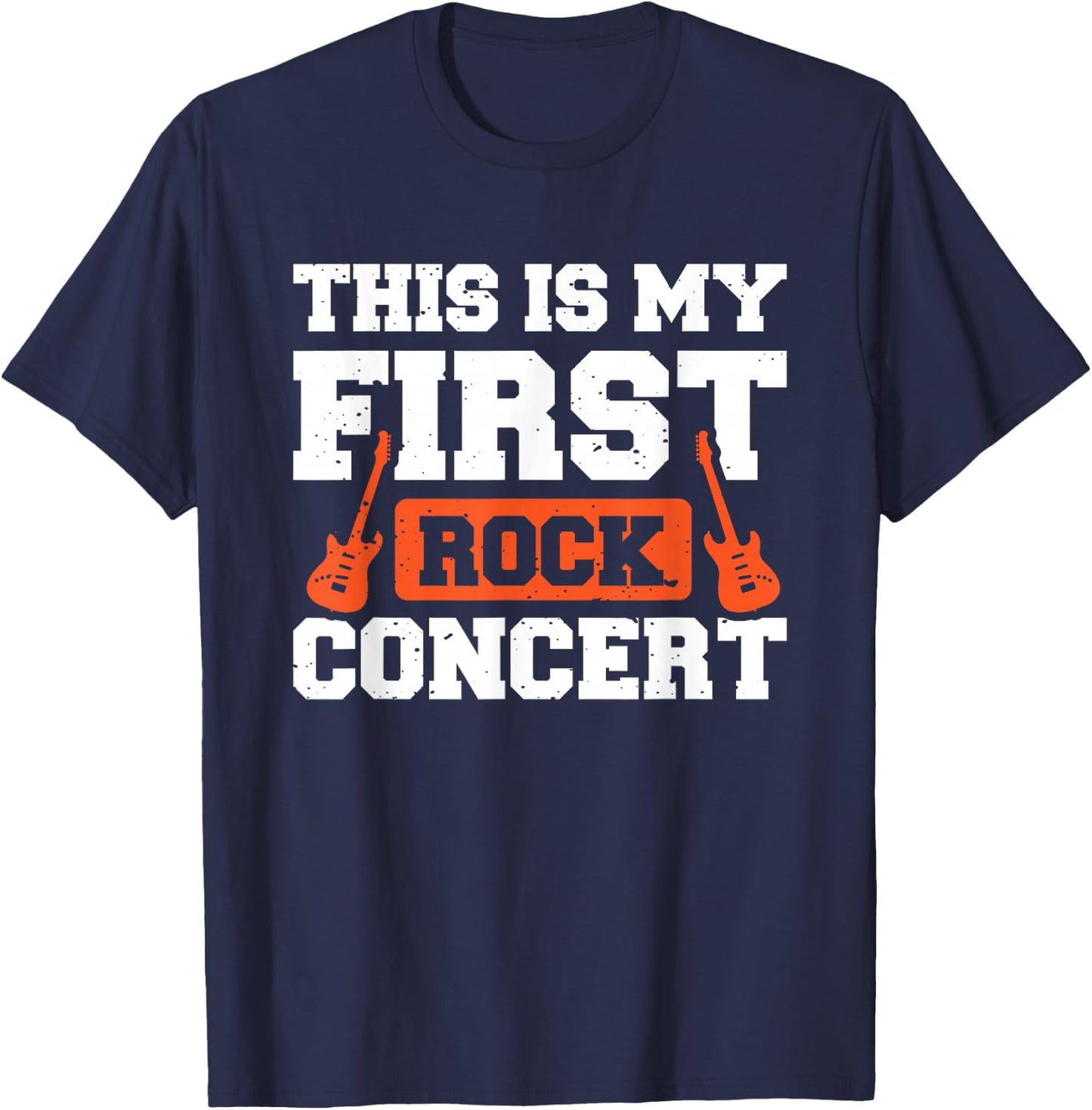 This Is My First Rock Concert T-Shirt - T-Shirt | Navy