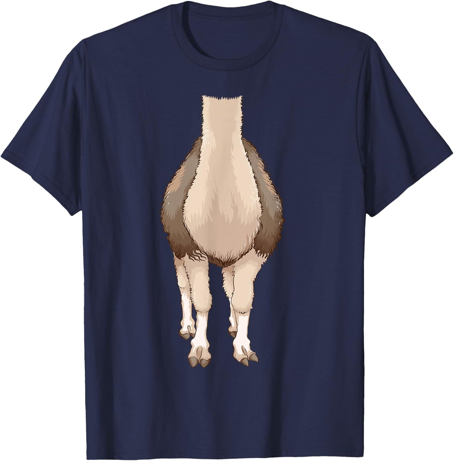 Cool Headless Llama | Funny Lazy DIY Halloween Costume Gift T-Shirt - T-Shirt | Navy