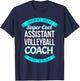 Funny Assistant Volleyball Coach Gift Apprection T-Shirt - T-Shirt | Navy