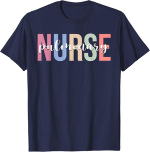 Pulmonary Nurse Respiratory Care Lung Nursing T-Shirt - T-Shirt | Navy