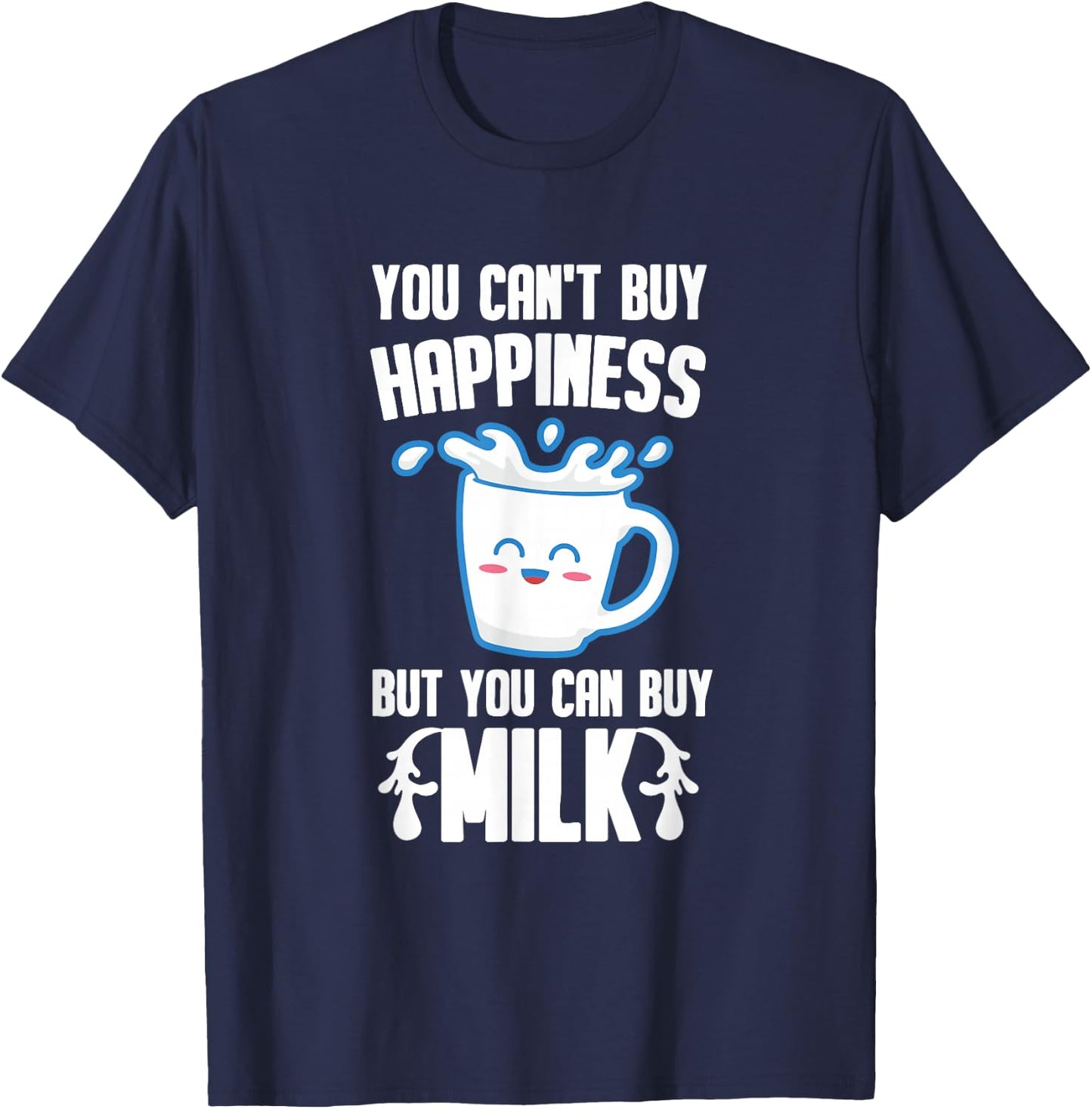Milk Lover Gift - Dairy Farmer T-Shirt - T-Shirt | Navy