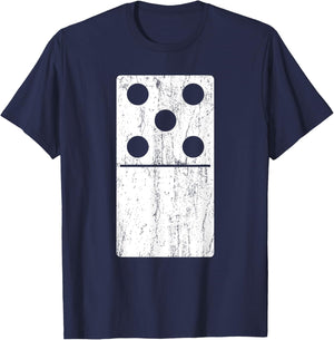 Domino Matching Group Tiles Five-Zero 5-0 Funny T-Shirt - T-Shirt | Navy
