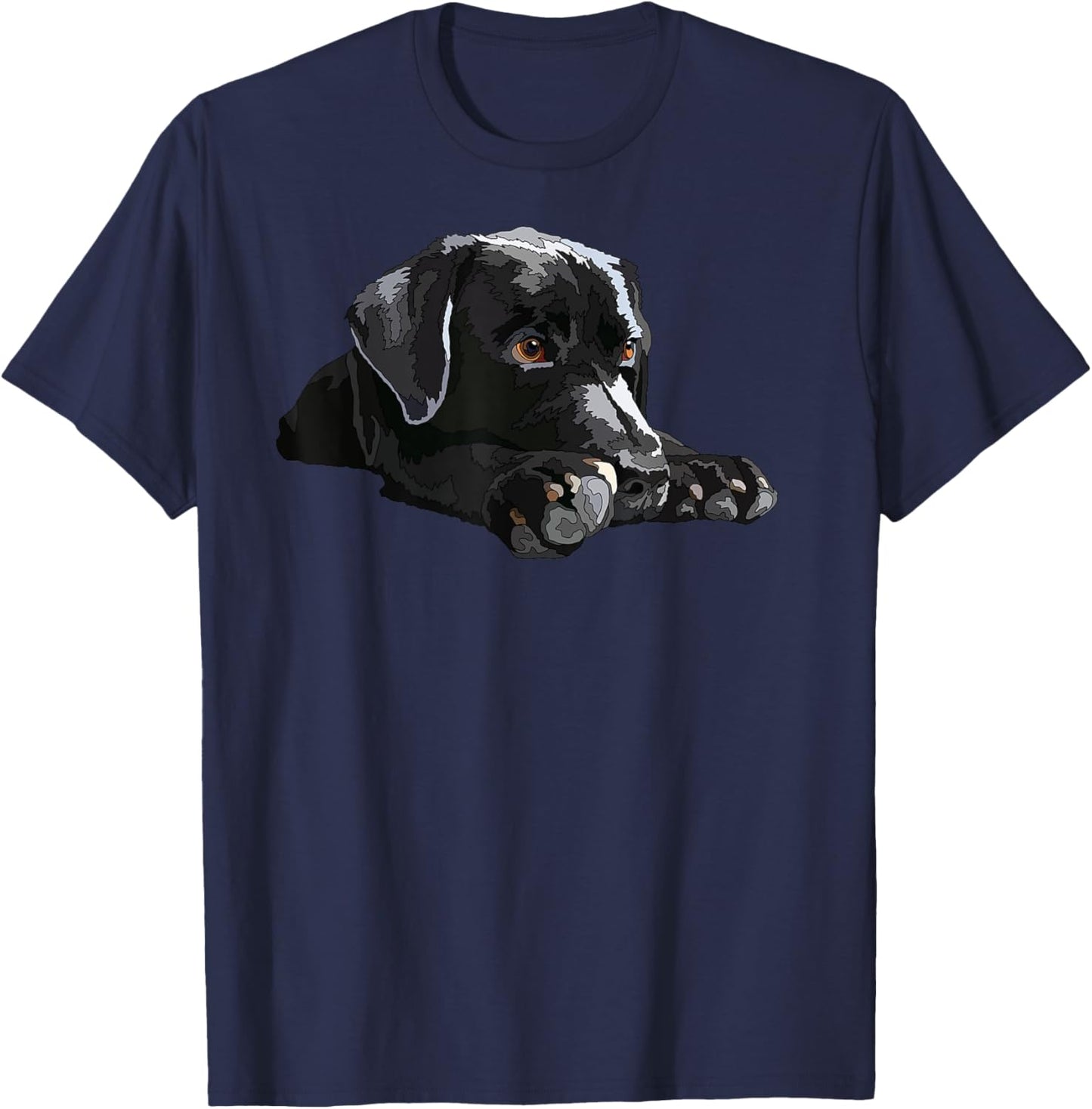 Black Labrador Retriever Black Lab Dog Mom Mother Dad Father T-Shirt - T-Shirt | Navy