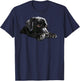Black Labrador Retriever Black Lab Dog Mom Mother Dad Father T-Shirt - T-Shirt | Navy