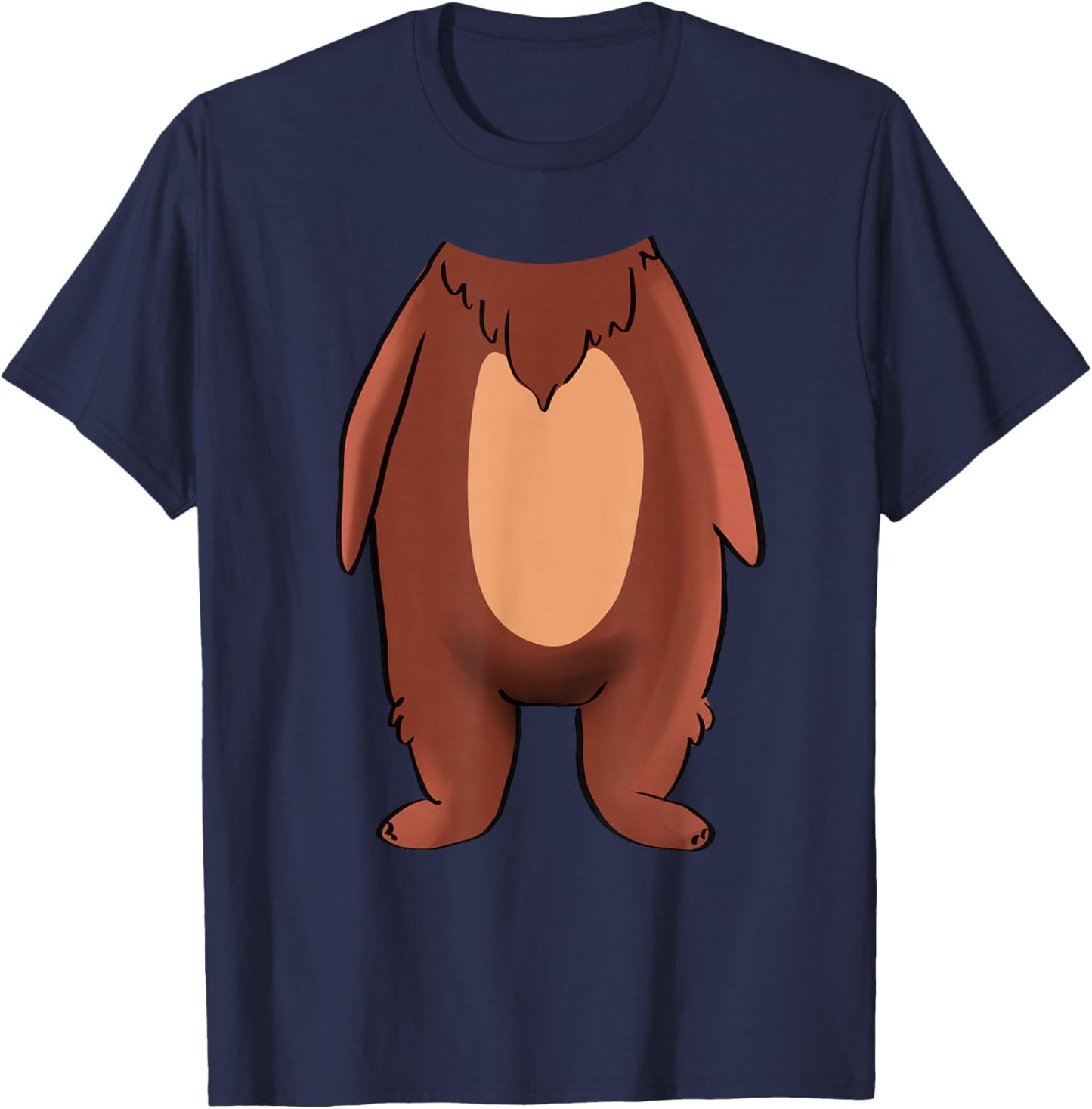 Bear Halloween Costume Shirt - Brown Grizzly Bear T-Shirt - T-Shirt | Navy