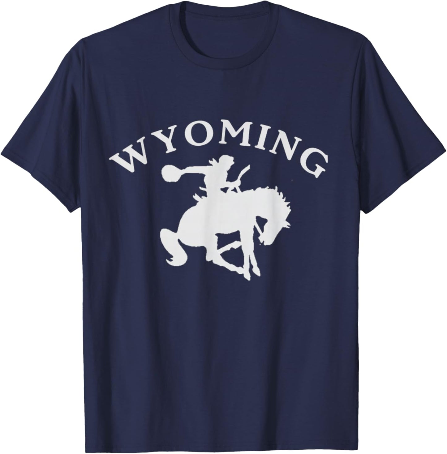 Wyoming Bucking Horse Wyoming T-Shirt - T-Shirt | Navy