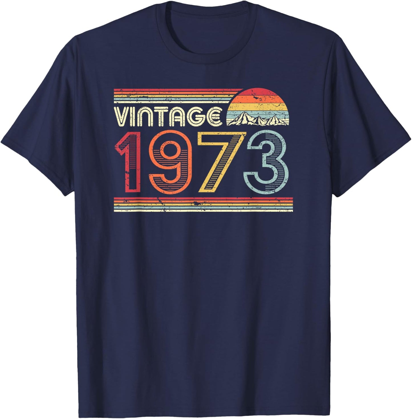 1973 Vintage Shirt, Birthday Gift . Retro Style T-Shirt - T-Shirt | Navy