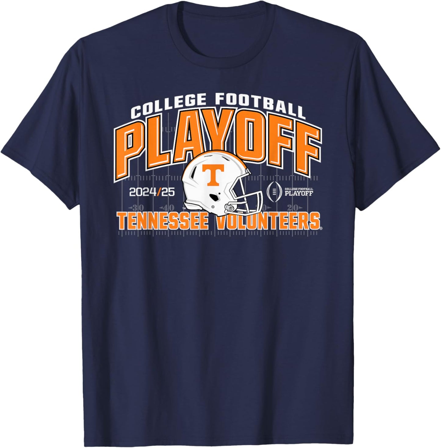 Elite Authentics Tennessee Volunteers -Adults , Black, Small, Short Sleeve, Modern, , Letter Print, Football, 1 Count T-Shirt - T-Shirt | Navy