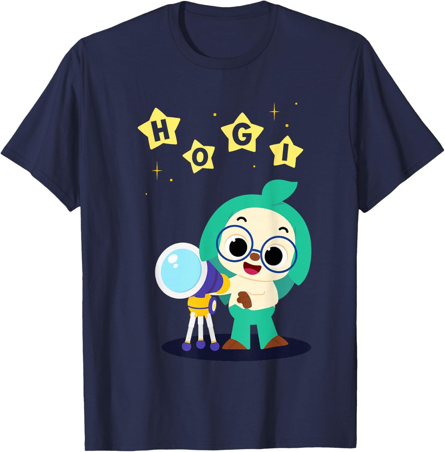 Pinkfong Wonderstar My Buddy Hogi Original T-Shirt - T-Shirt | Navy