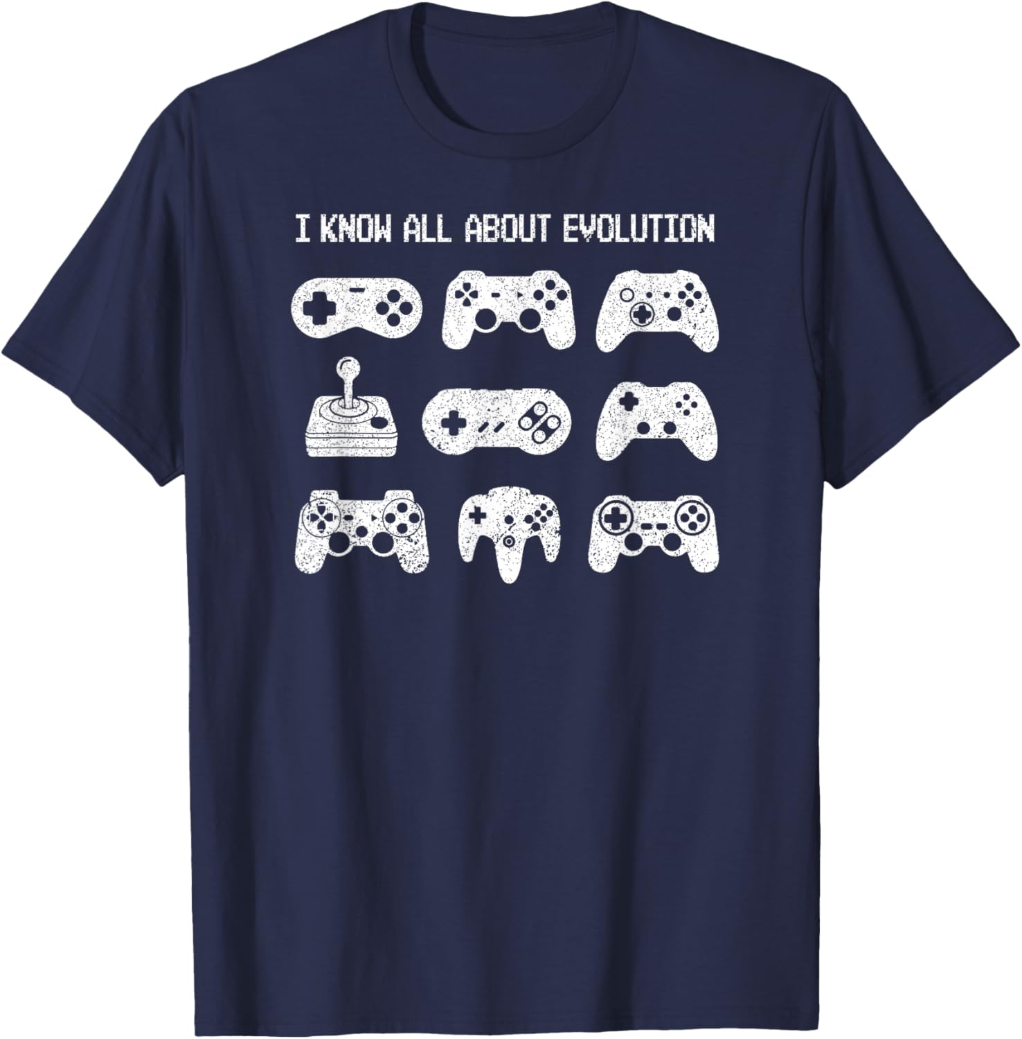 Control all the Things Video Game Controller Gaming Retro T-Shirt - T-Shirt | Navy