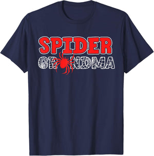 Spider Grandma Spidey Birthday Matching Family Christmas T-Shirt - T-Shirt | Navy