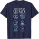 Funny Chess Shirt Check Out My Six Pack Chess Set Pieces T-Shirt - T-Shirt | Navy