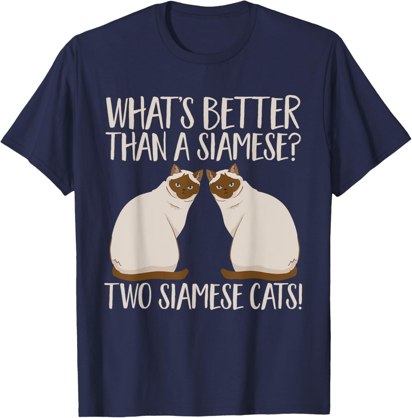 Siamese Cat T-Shirt - T-Shirt | Navy