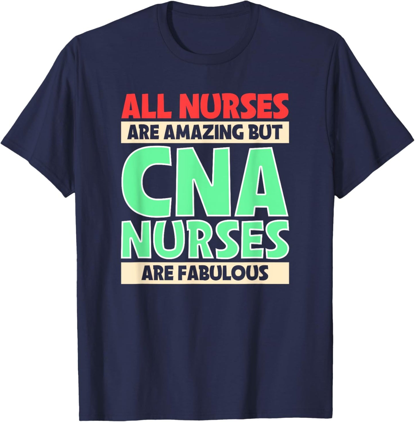 Messy Bun Cna Certified Nursing Assistant T-Shirt - T-Shirt | Navy