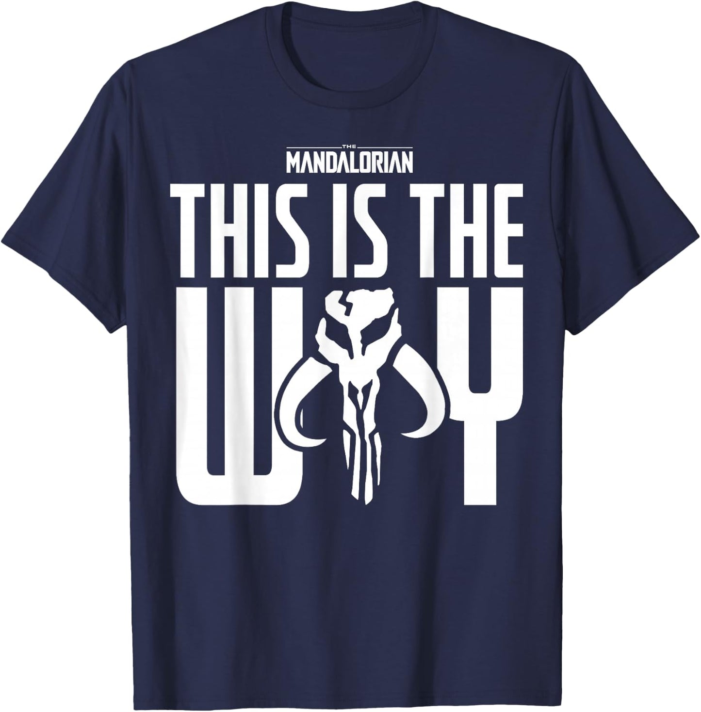Star Wars The Mandalorian This Is The Way Mythosaur Block T-Shirt - T-Shirt | Navy