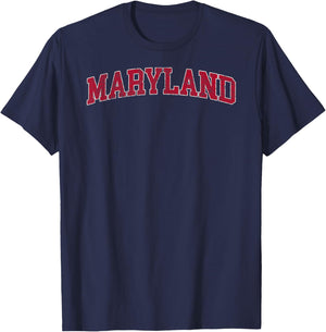 Maryland Lacrosse Lover Maryland Family Vacation Camping T-Shirt - T-Shirt | Navy