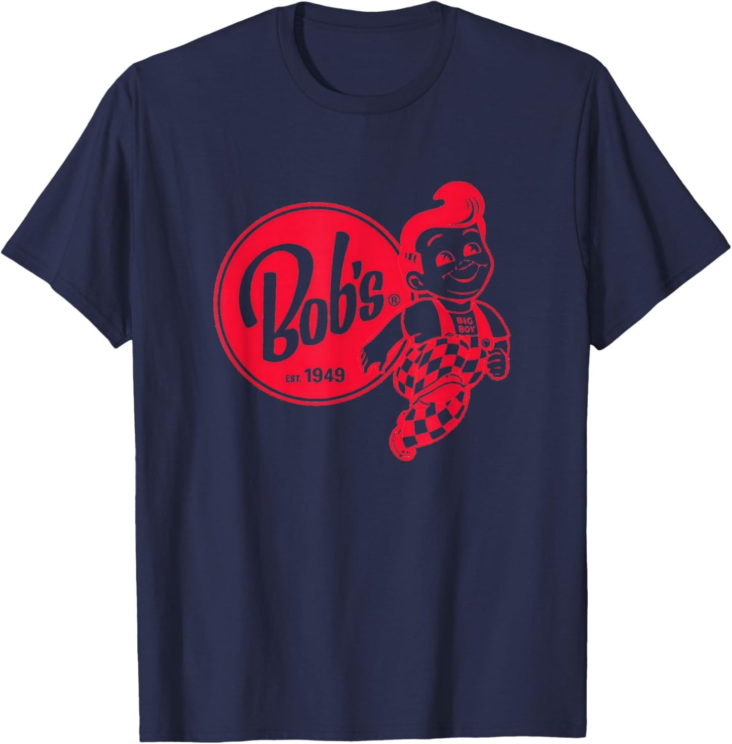 Big Bob Restaurant Burbank Los Angeles Retro Vintage T-Shirt - T-Shirt | Navy