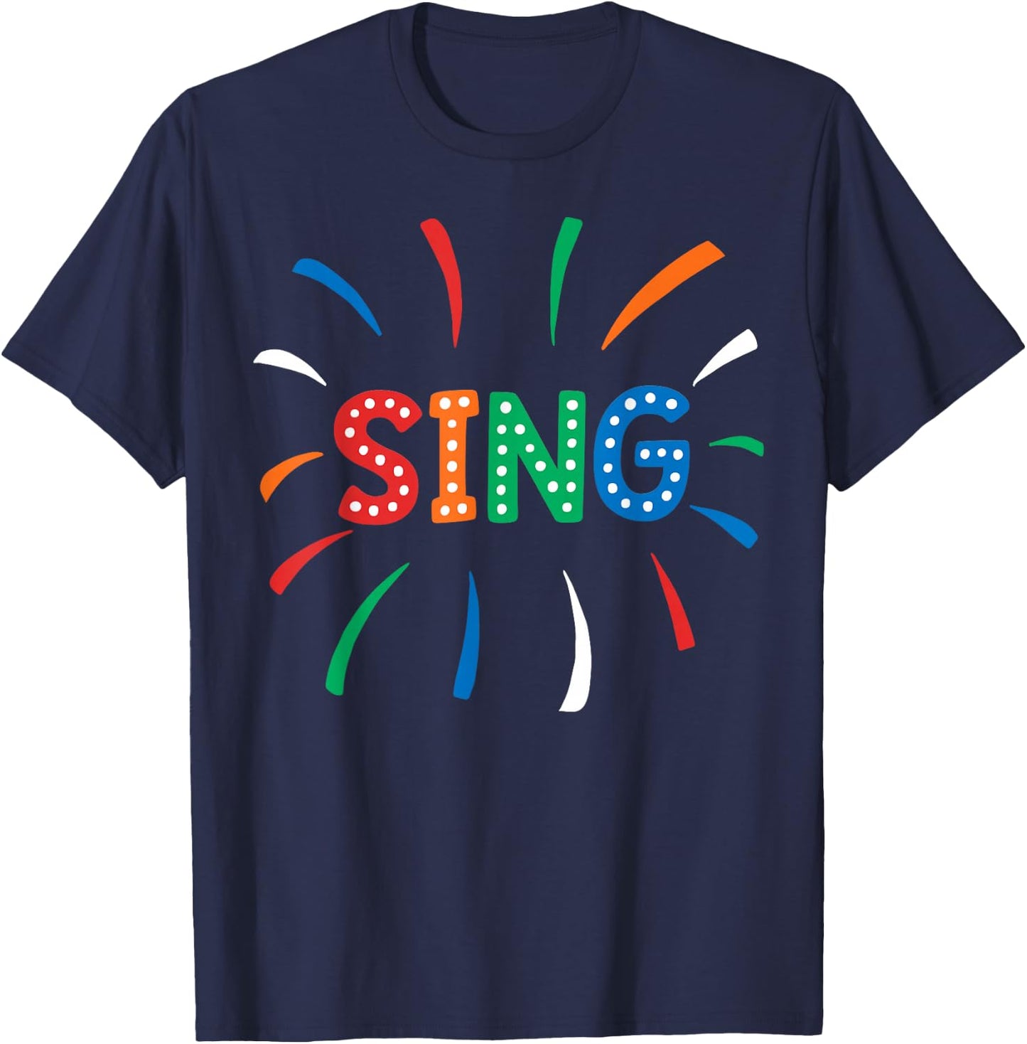 Sing Kids Spring Spring Summer Singing Gift T-Shirt - T-Shirt | Navy