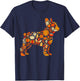 Autumn Pumpkin French Bulldog Thanksgiving Kids T-Shirt - T-Shirt | Navy